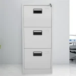 Three drawers steel office cabinet