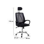 Orthopedic headrest office chair - Image 4