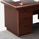 A corporate mahogany desk measuring 1400mm in length with a sleek, professional design suitable for modern office environments.