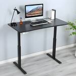 Contemporary electric sit-stand desk with modern design and adjustable height functionality.