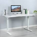 Contemporary electric sit-stand desk with modern design and adjustable height functionality.