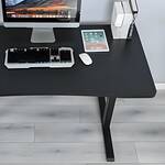 Contemporary electric sit-stand desk with modern design and adjustable height functionality.