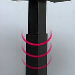 Contemporary electric sit-stand desk with modern design and adjustable height functionality.