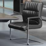 Non-Rolling Leather High-back Office Chair with premium leather upholstery, ergonomic design, and solid base for enhanced comfort and support.