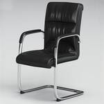 Non-Rolling Leather High-back Office Chair with premium leather upholstery, ergonomic design, and solid base for enhanced comfort and support.