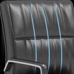 Non-Rolling Leather High-back Office Chair with premium leather upholstery, ergonomic design, and solid base for enhanced comfort and support.