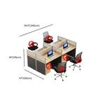 Four-section modular desk solution featuring customizable layouts, perfect for modern offices, providing flexible workspaces for individuals and teams.