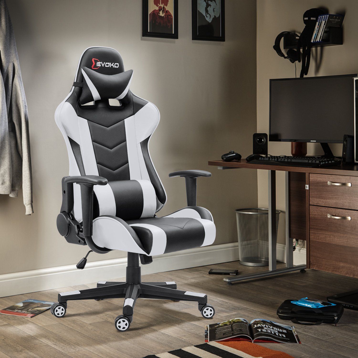 Reclining Orthopedic Gaming Chair Reclining Orthopedic Gaming Chair with adjustable features, ergonomic design, and high-back support for ultimate comfort during gaming sessions.